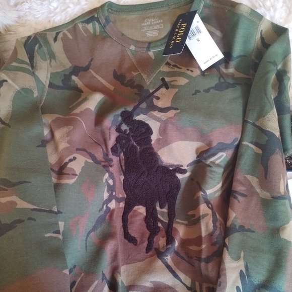 Camo big pony sweatshirt sale